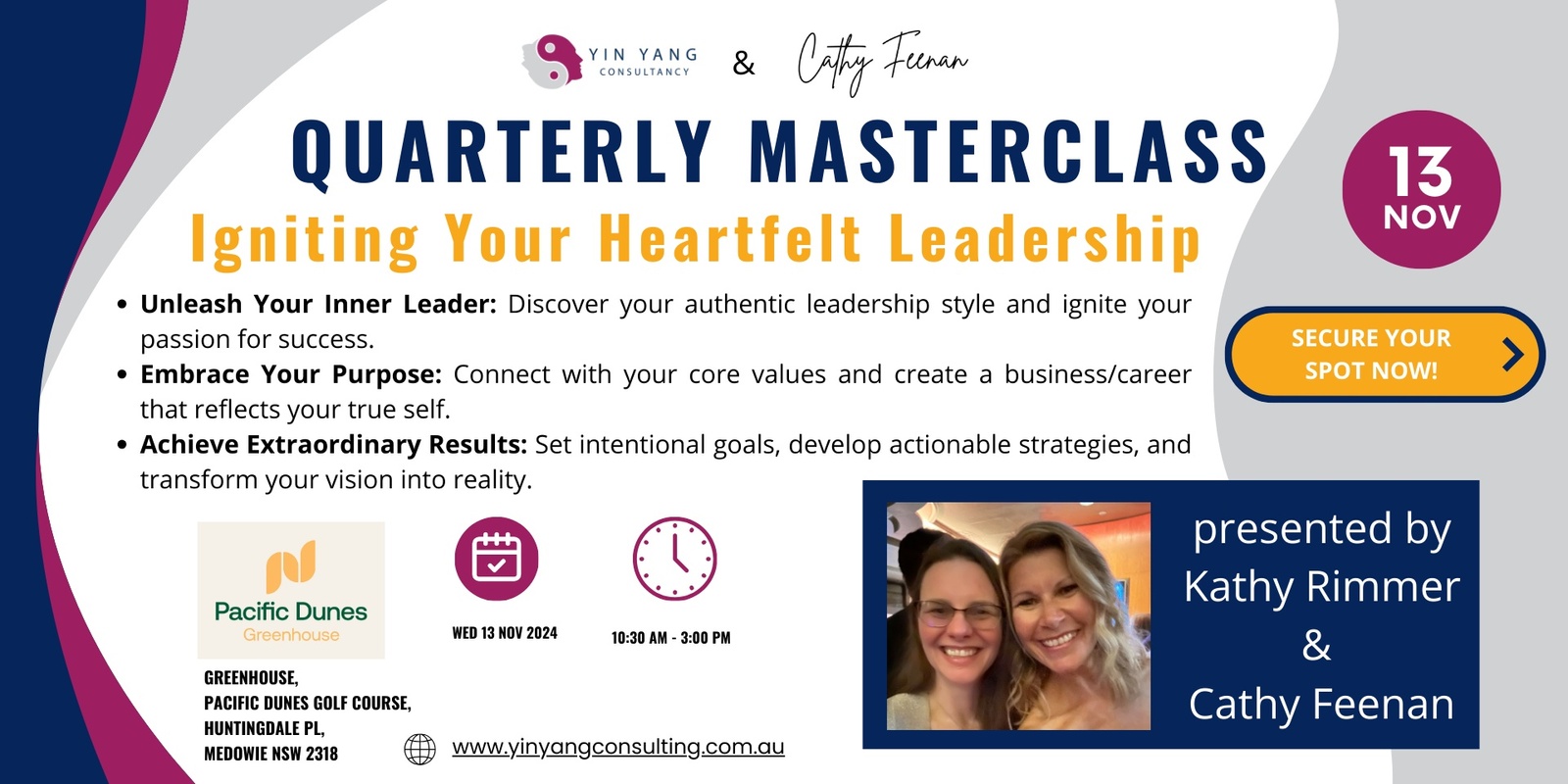 Banner image for Ignite Your Business Heart: A Transformational Leadership Masterclass