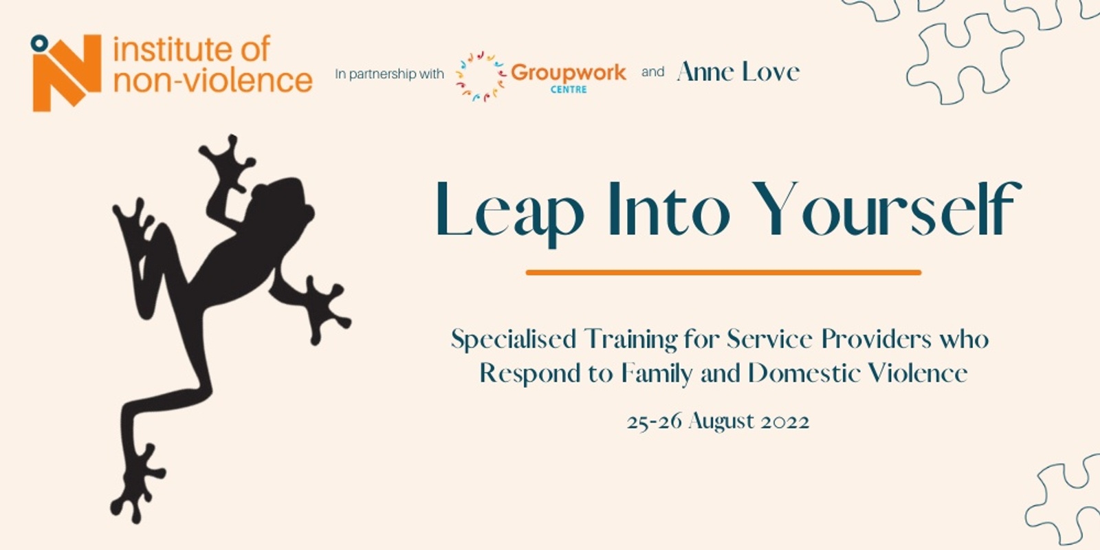 Banner image for Leap Into Yourself: Specialised Training for Service Providers Who Respond to Family and Domestic Violence