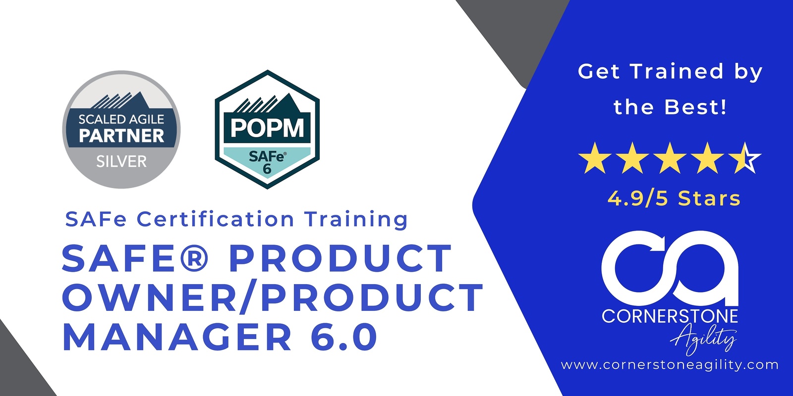 SAFe Product Owner Product Manager POPM 6.0 4 half days