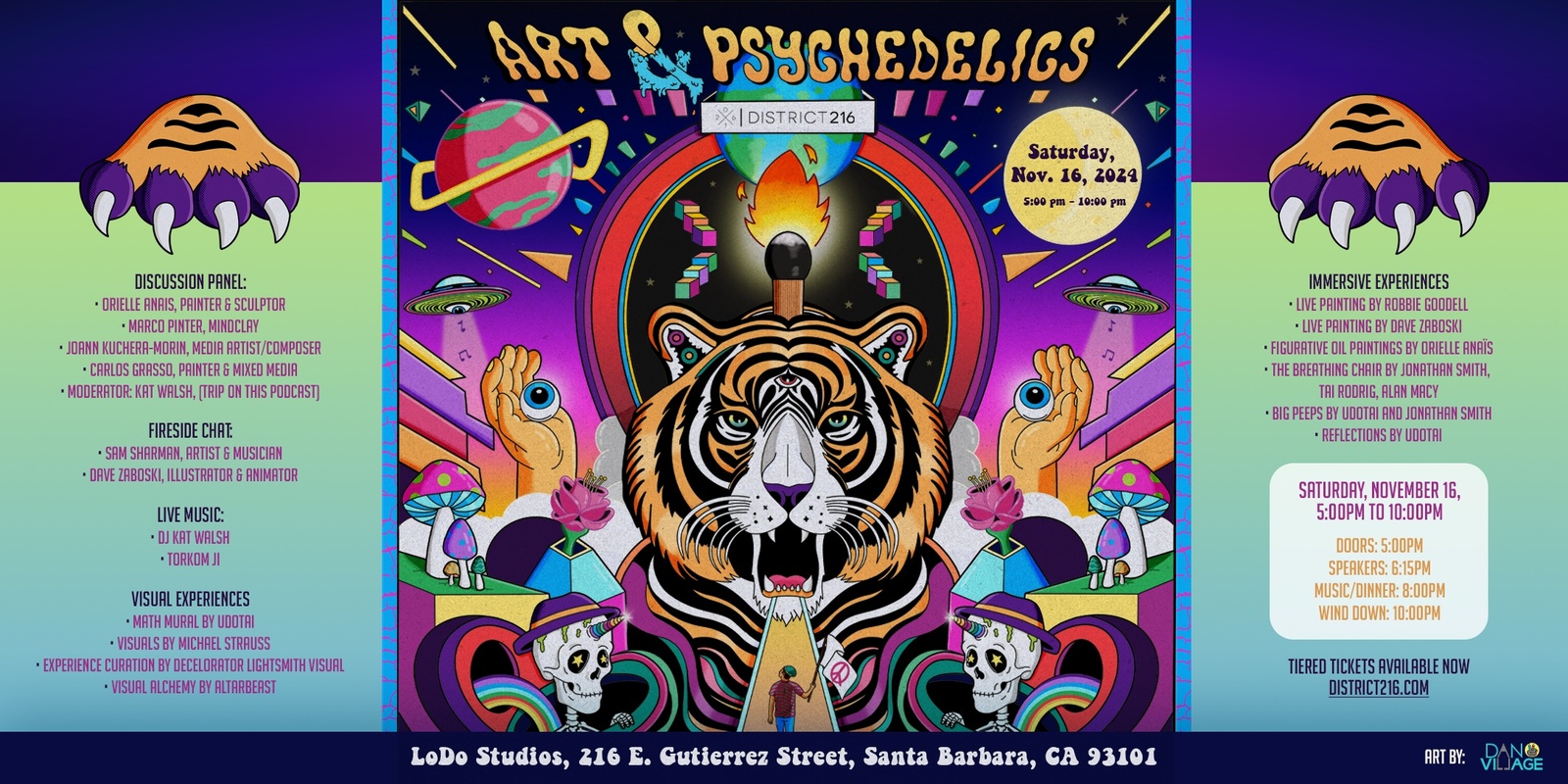 Banner image for District216 "Art & Psychedelics" Marquee Event