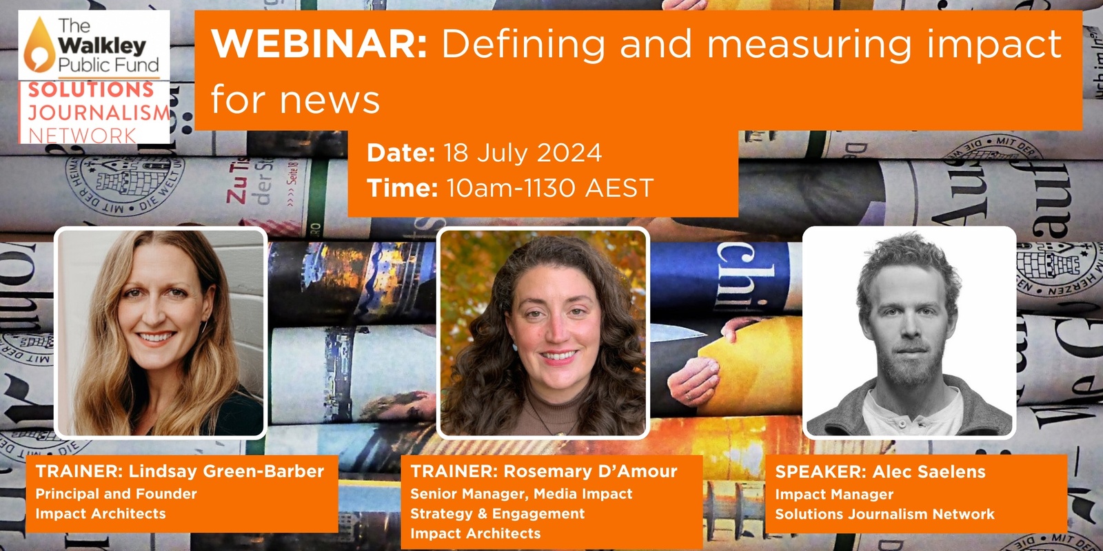 Banner image for Webinar: Defining and measuring impact for news