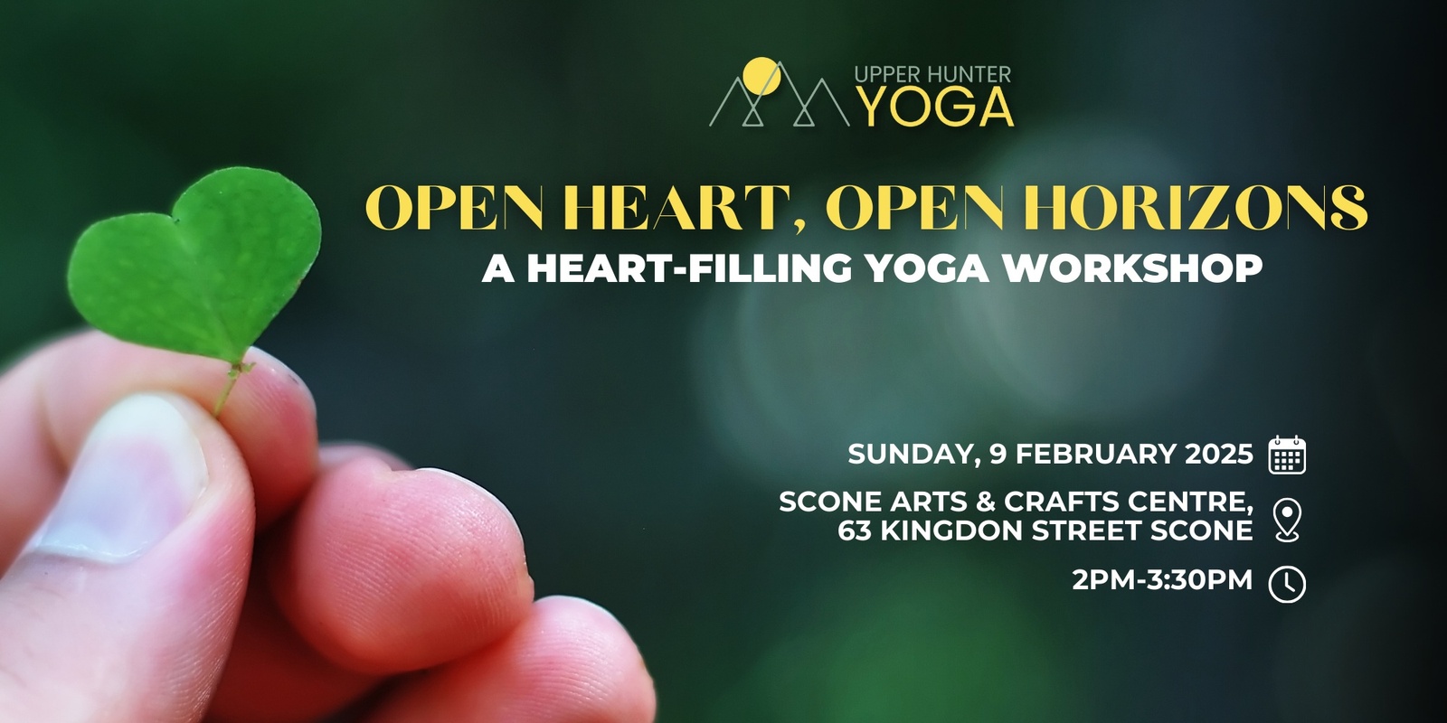 Banner image for Open Heart, Open Horizons: A Heart-Filling Yoga Workshop