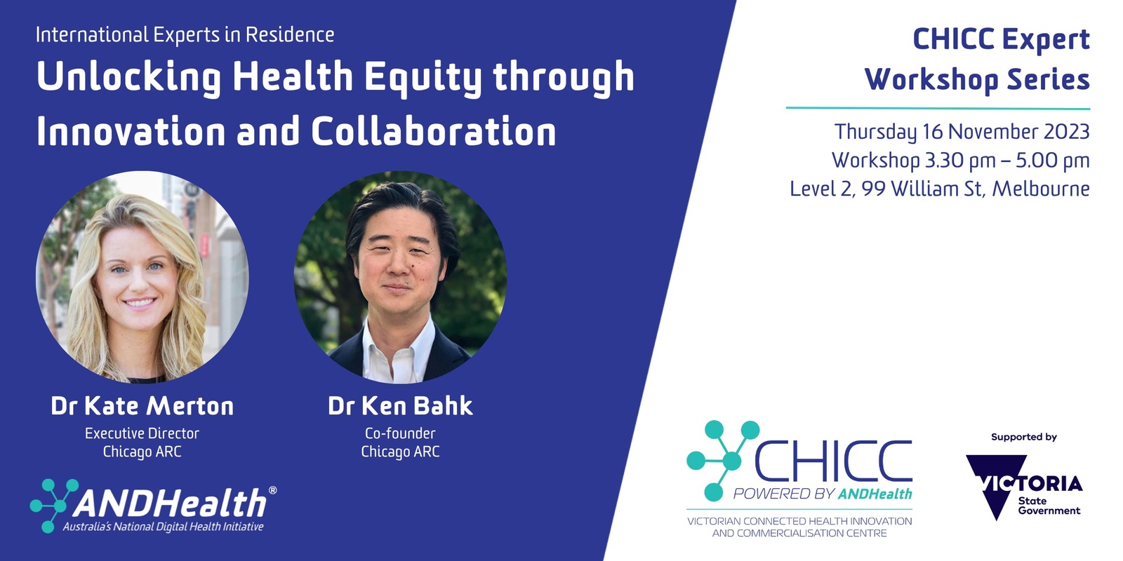 Banner image for CHICC Expert Workshop: Unlocking Health Equity through Innovation and Collaboration