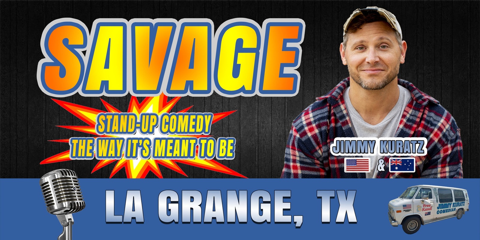 Banner image for STAND-UP comedy ♦ LA GRANGE, TX (Mac's Daqs Bar & Lounge)