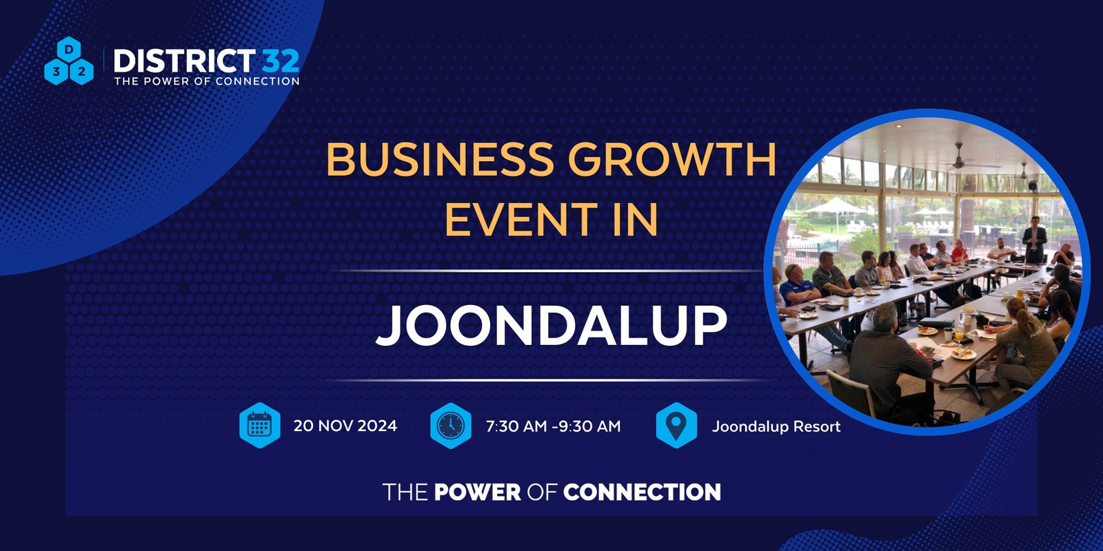 Banner image for District32 Business Networking Perth – Joondalup- Wed 20 Nov