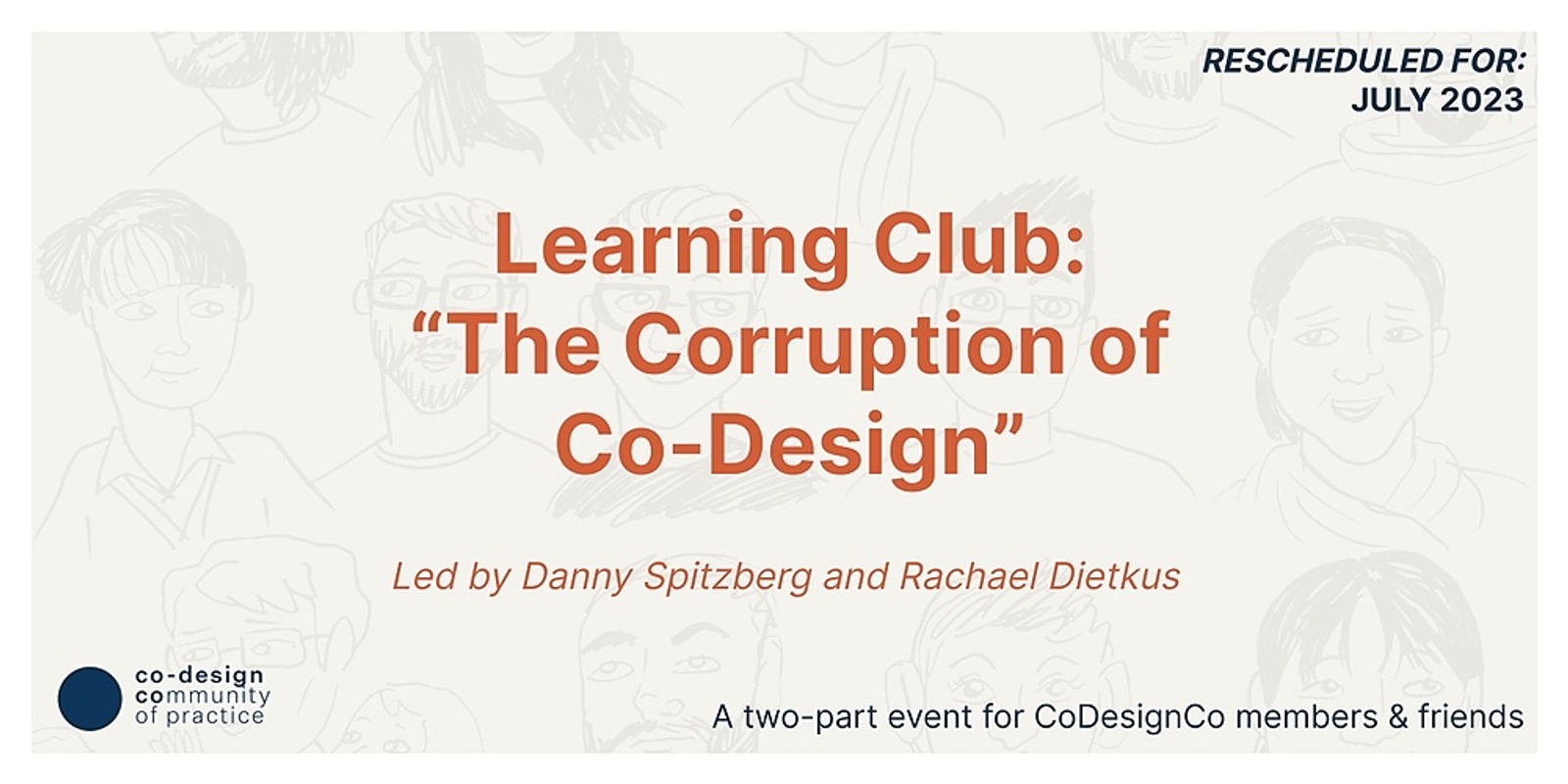 Banner image for Learning Club: "The Corruption of Co-Design"