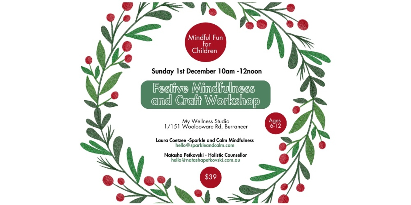 Banner image for Festive Mindful Craft Workshop