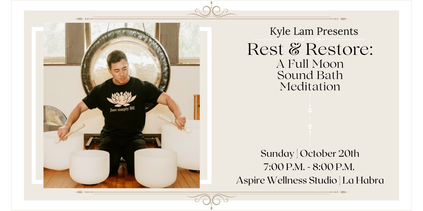 Banner image for Rest & Restore: A Full Moon Sound Bath Meditation  (La Habra)