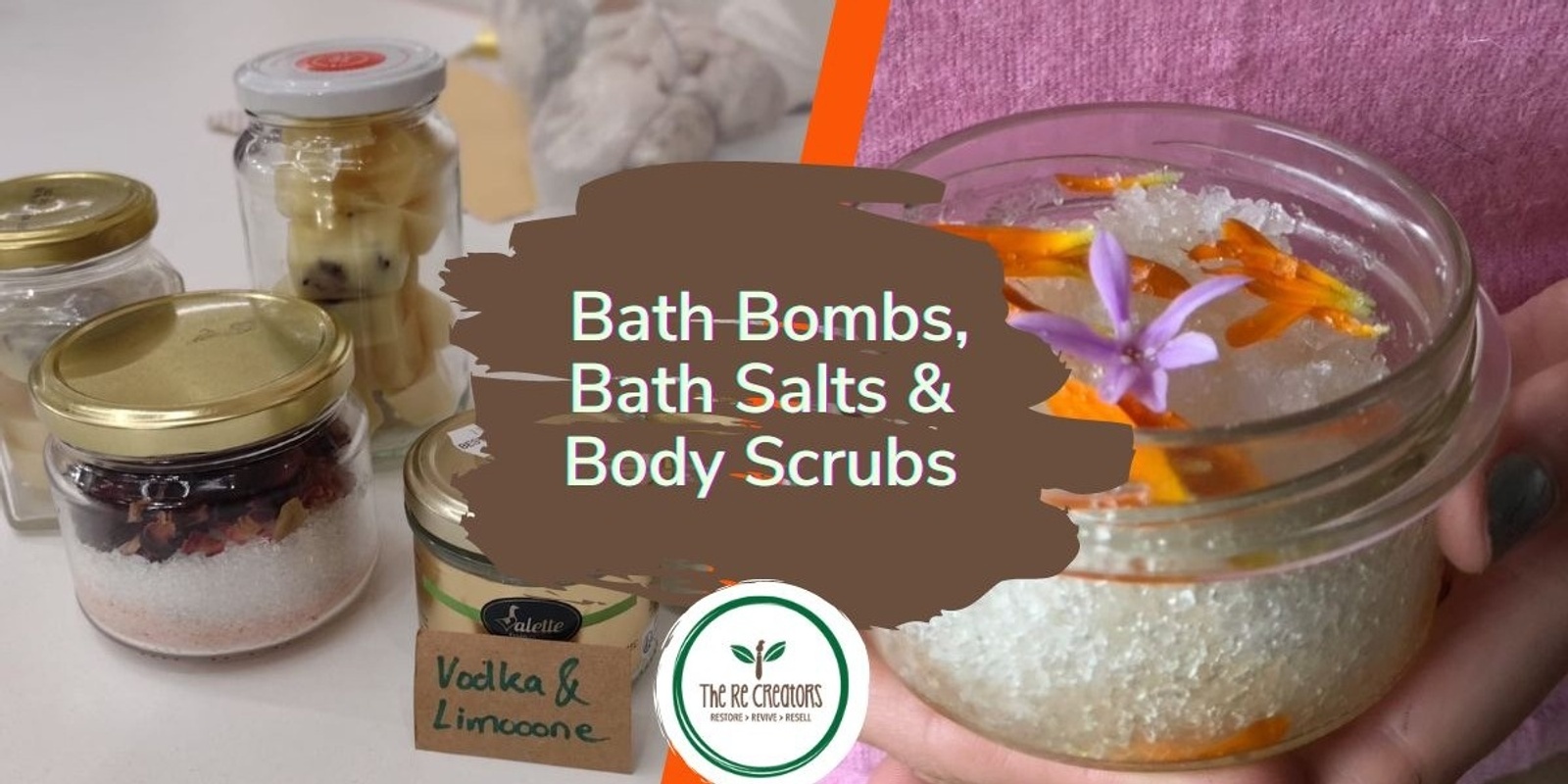 Banner image for Bath bombs, Bath salts and Body Scrubs, Go Eco, Friday 24 May 6.00pm- 8.00pm