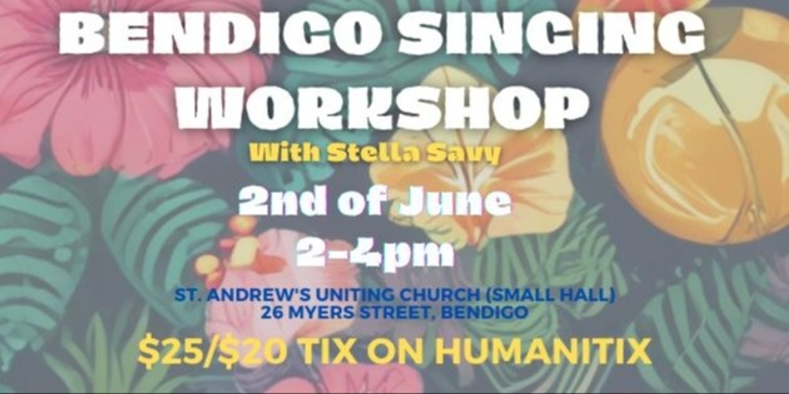 Banner image for 2nd June Singing Workshop Bendigo