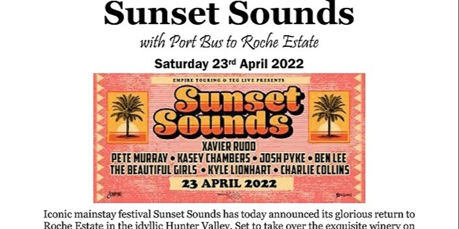 Banner image for Sunset Sounds