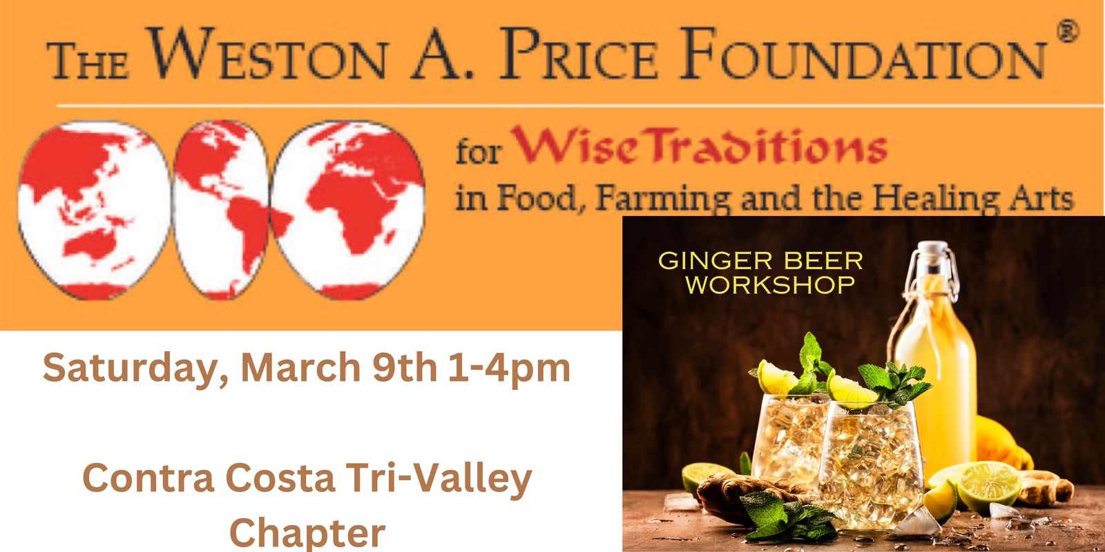 Banner image for WAPF Potluck Gathering and Ginger Beer demonstration