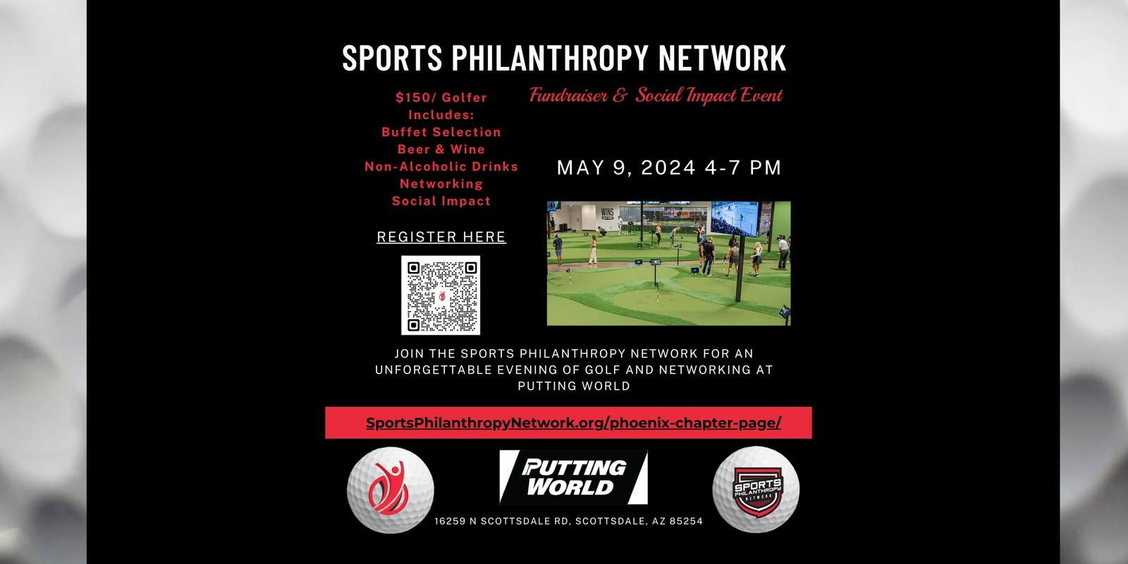 Banner image for Sports Philanthropy Network Phoenix Putting World (Thursday, May 9, 2024)