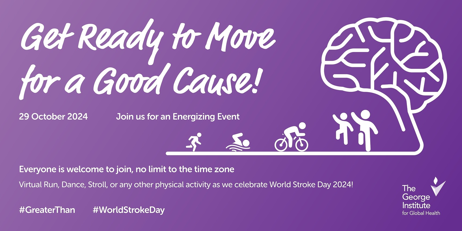 Banner image for World Stroke Day Fundraiser - 29th October 