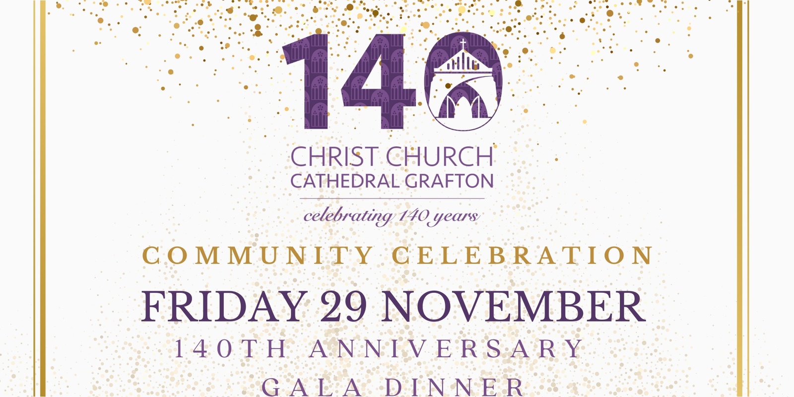 Banner image for Grafton Cathedral 140th Anniversary Gala Dinner