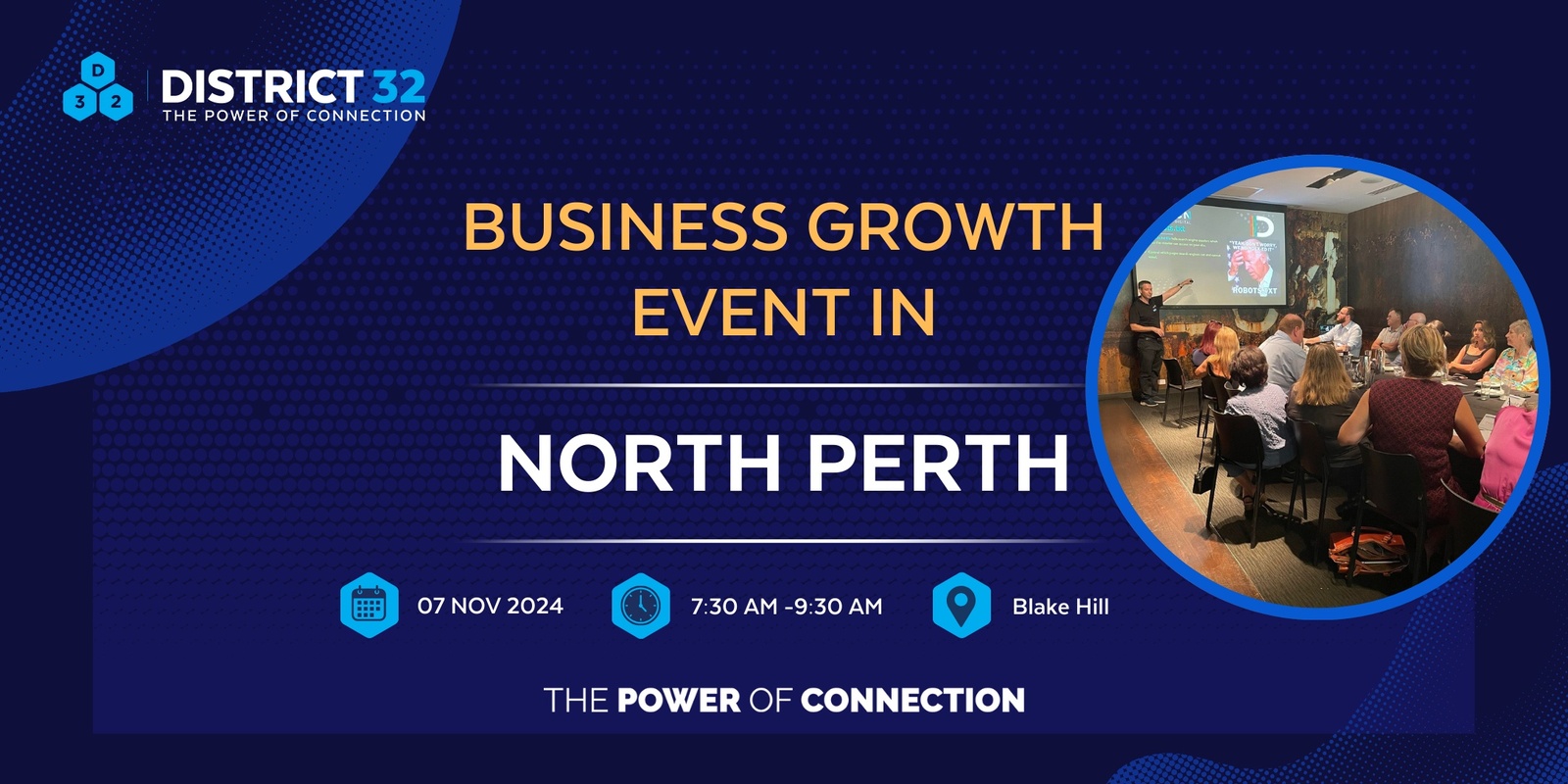 Banner image for District32 Business Networking Perth – North Perth - Thu 07 Nov