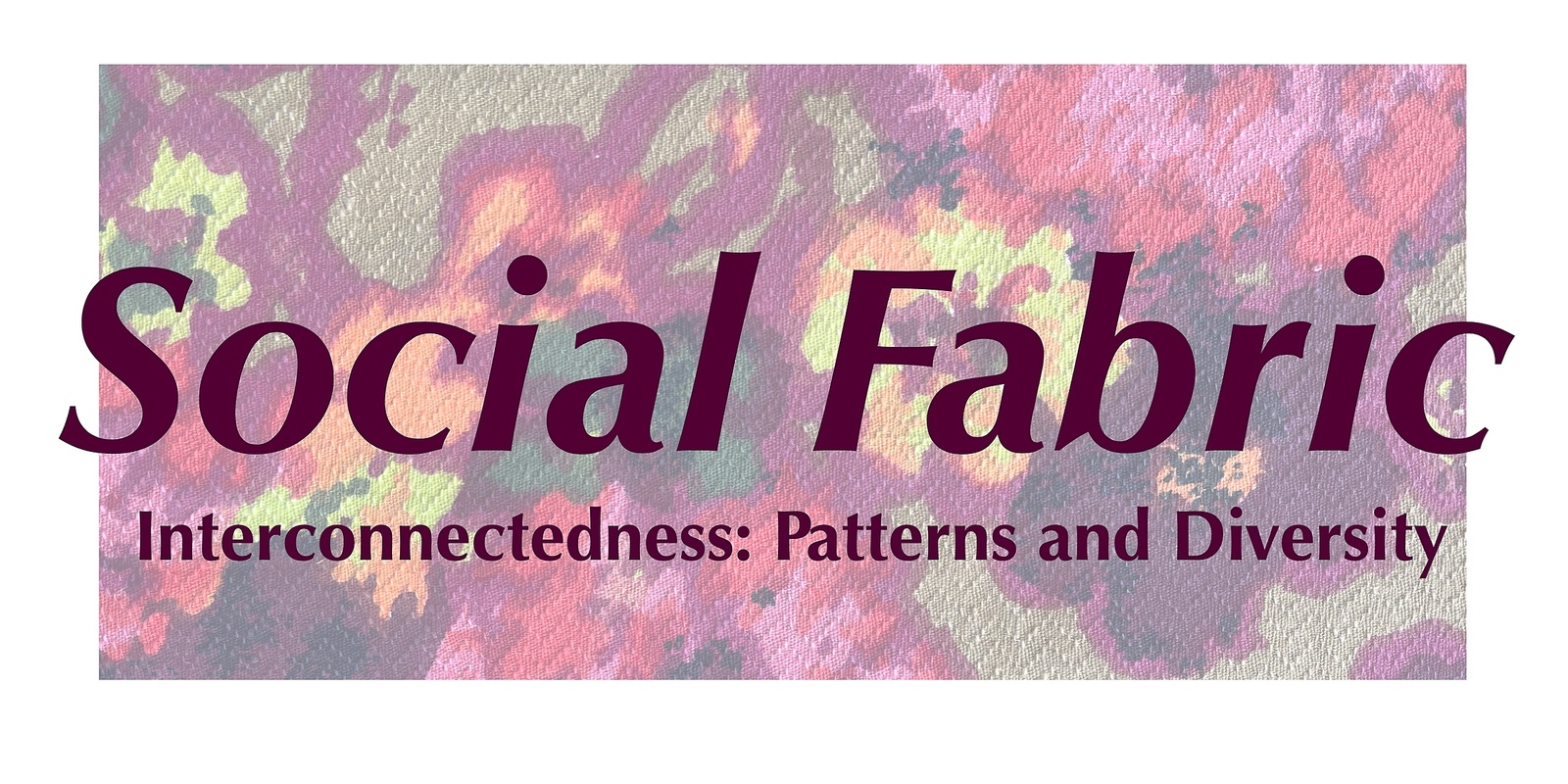 Banner image for Social Fabric, Interconnectedness: Patterns and Diversity