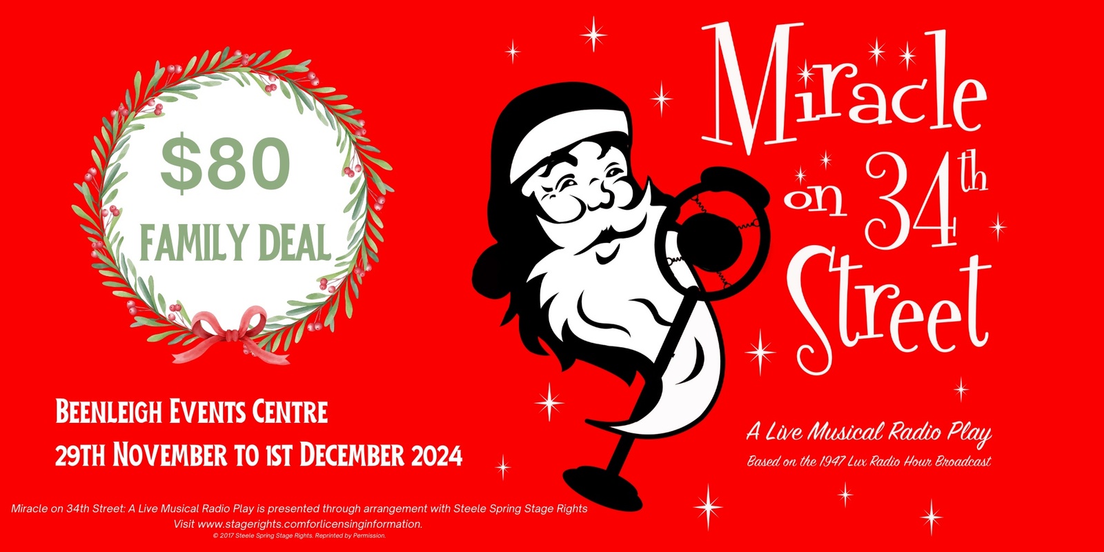 Banner image for Miracle on 34th Street: A Live Musical Radio Play