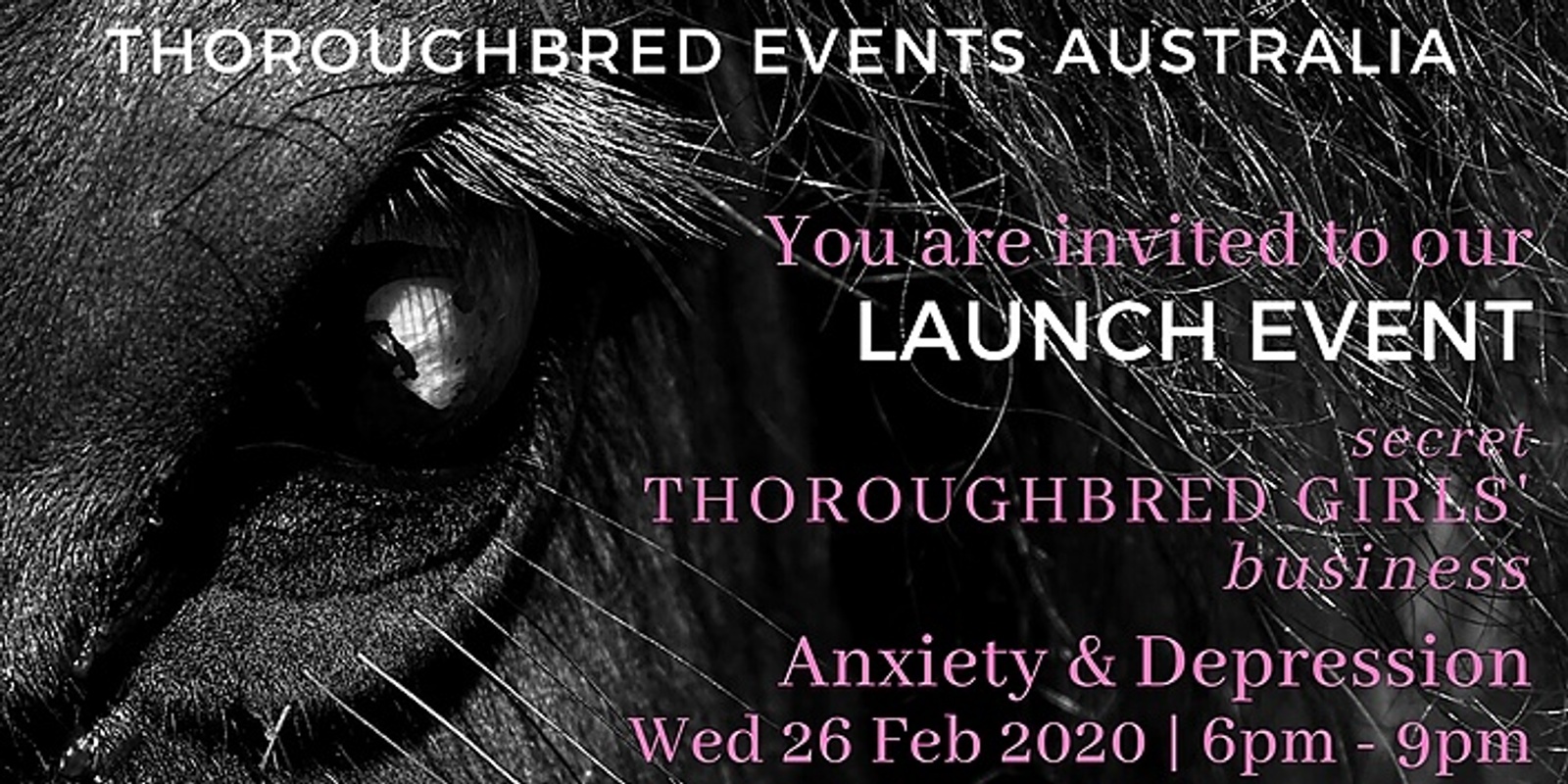 Banner image for secret THOROUGHBRED GIRLS business  - LAUNCH EVENT - Perth, WA