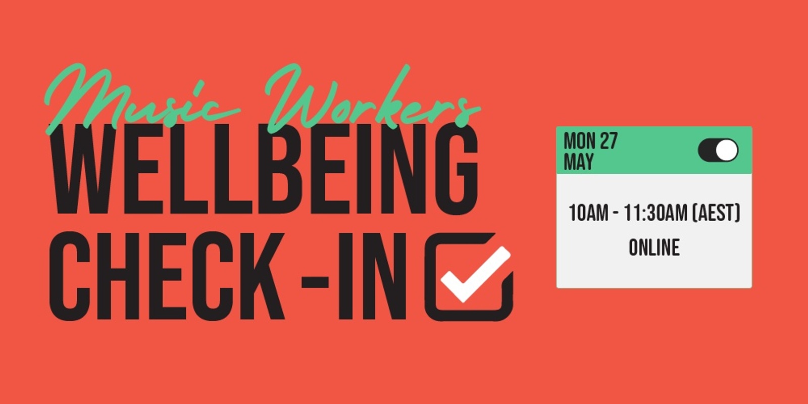 Banner image for Support Act Wellbeing Check In