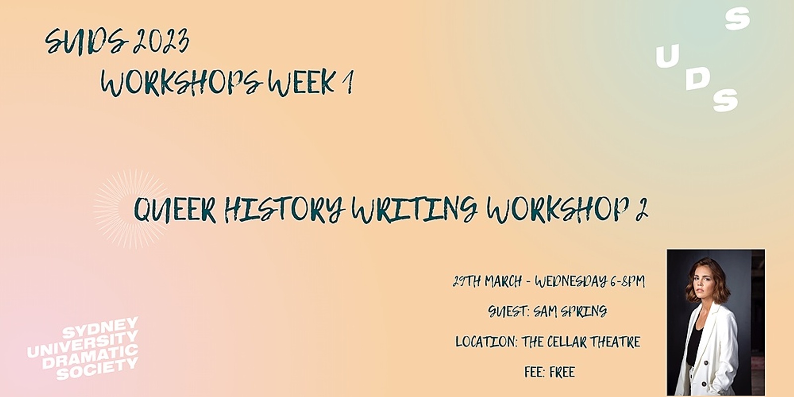 SUDS Workshops Week: Queer History Writing Workshop 2