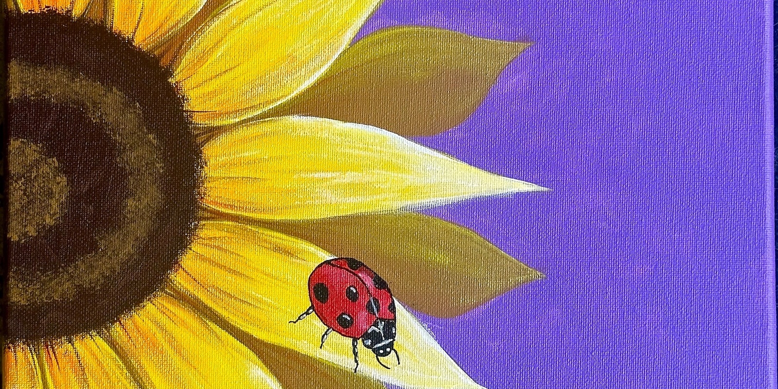 Banner image for Ladybug Sunflower Paint and Sip_Sep