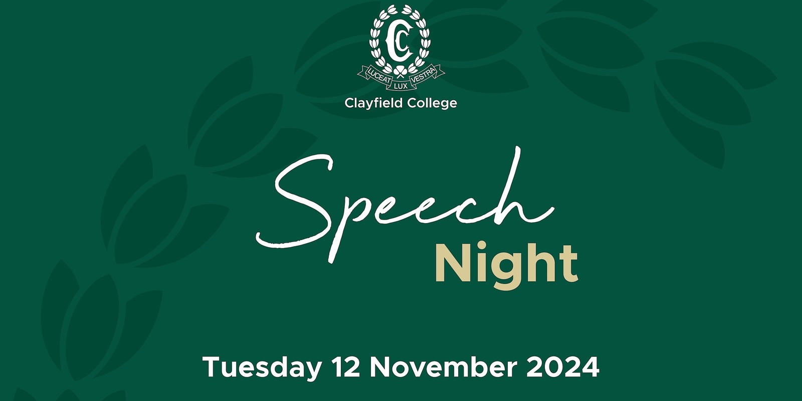 Banner image for Clayfield College Speech Night 2024