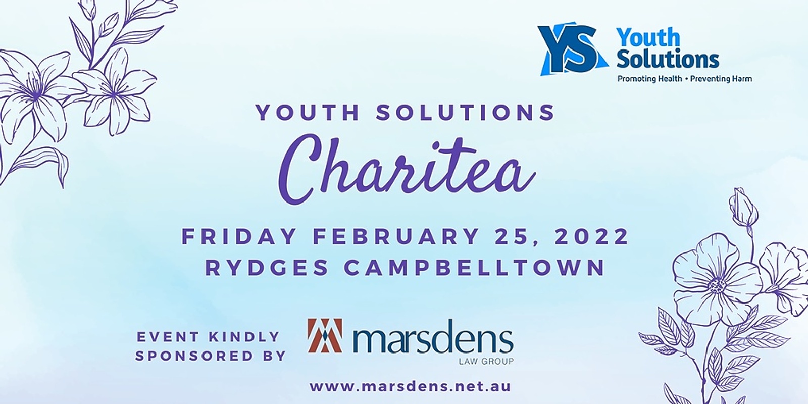 Banner image for Youth Solutions 2022 ChariTEA
