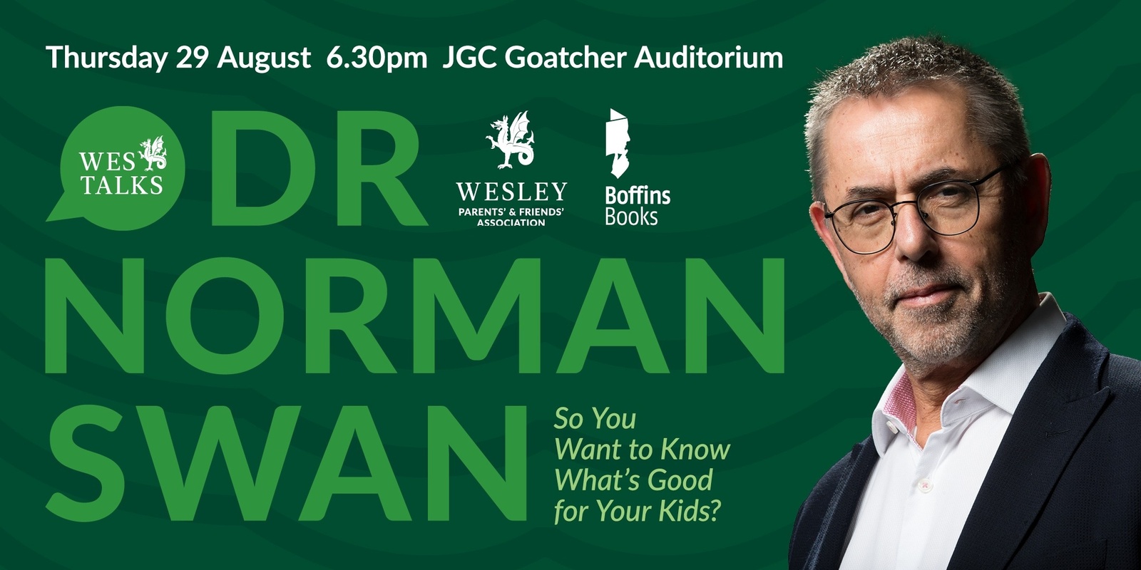 Banner image for WES Talk - Dr Norman Swan