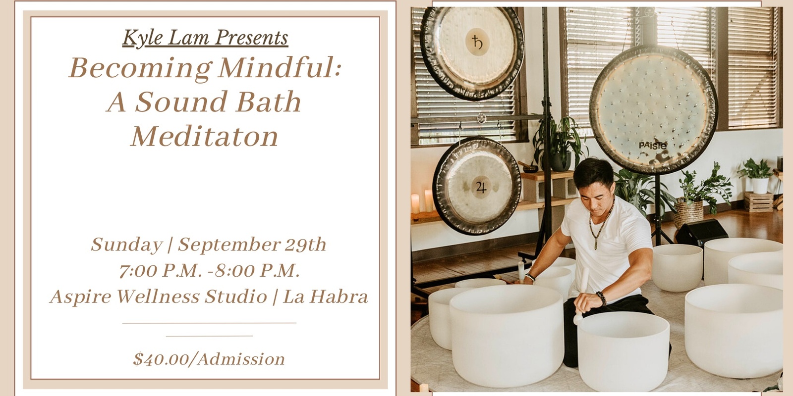 Banner image for Becoming Mindful: A Sound Bath Meditation (La Habra)