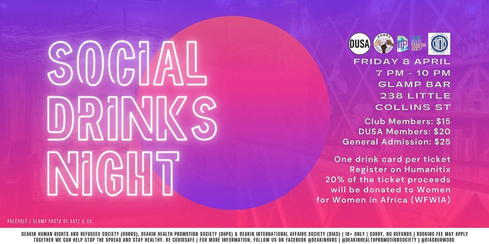 Banner image for Social Drinks Night