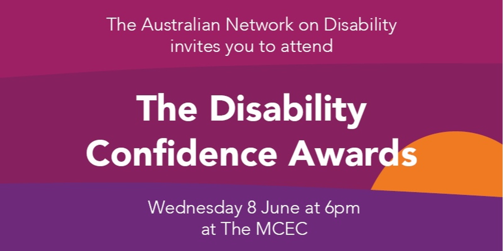 Banner image for Australian Network on Disability's Awards Night