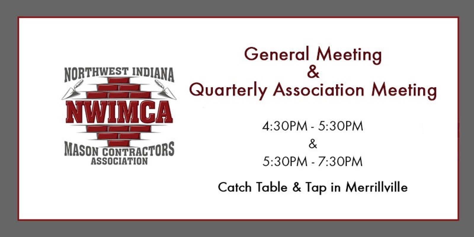 Banner image for NWIMCA November 20th Meeting