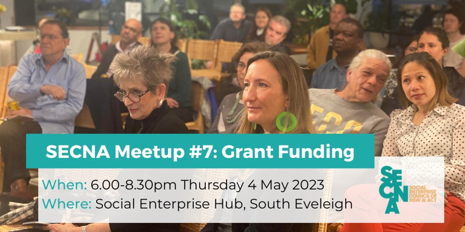 Banner image for SECNA Meetup #7: Grant funding - the good, the bad and the ugly