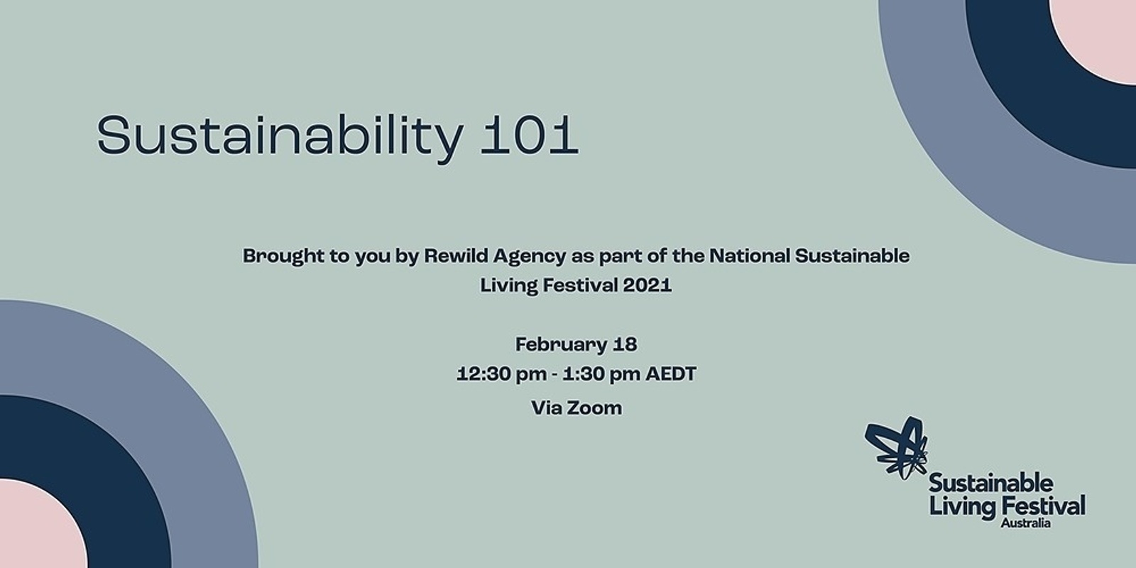Banner image for Sustainability 101 with Rewild Agency - National Sustainable Living Festival 2021