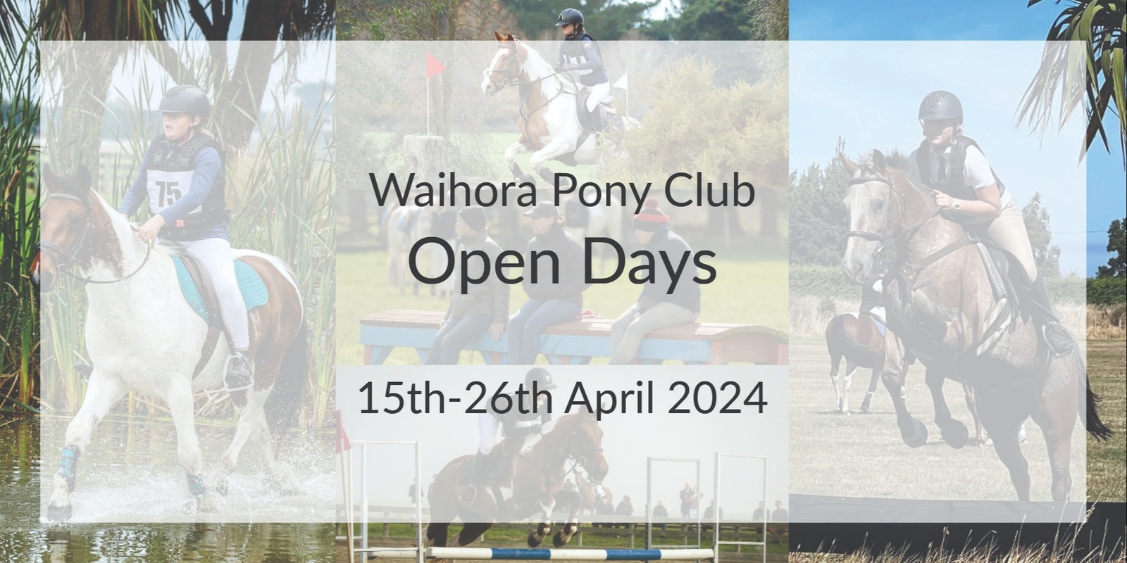 Banner image for Waihora Pony Club April Open Days 2024