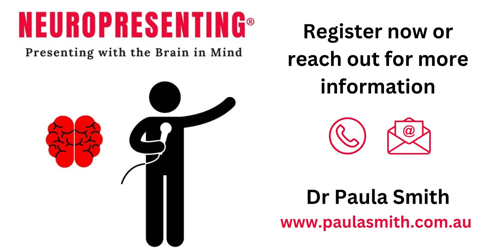 Banner image for Neuropresenting ® - Presenting with the brain in mind 
