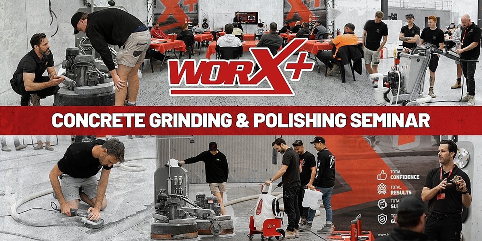 Banner image for WORX+ CONCRETE GRINDING & POLISHING SEMINAR QLD MAY 2024