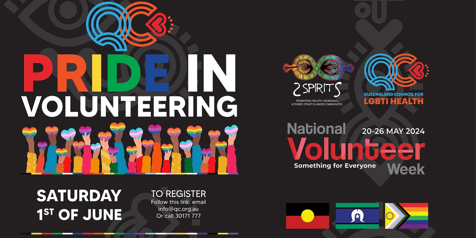 Banner image for Pride in Volunteering, celebrating our volunteers