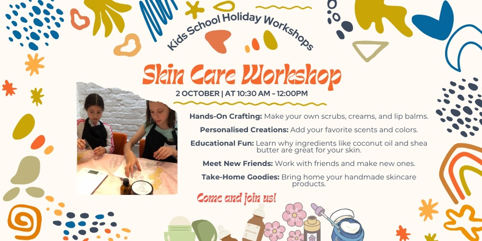 Banner image for School Holiday : Kids Skincare Workshop