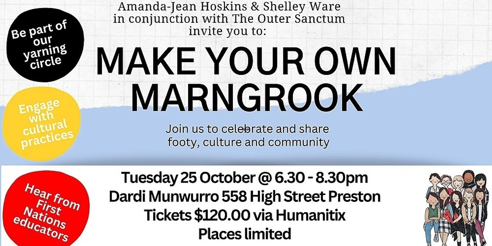 Banner image for Make A Marngrook with Amanda-Jean Hoskins, Shelley Ware & The Outer Sanctum