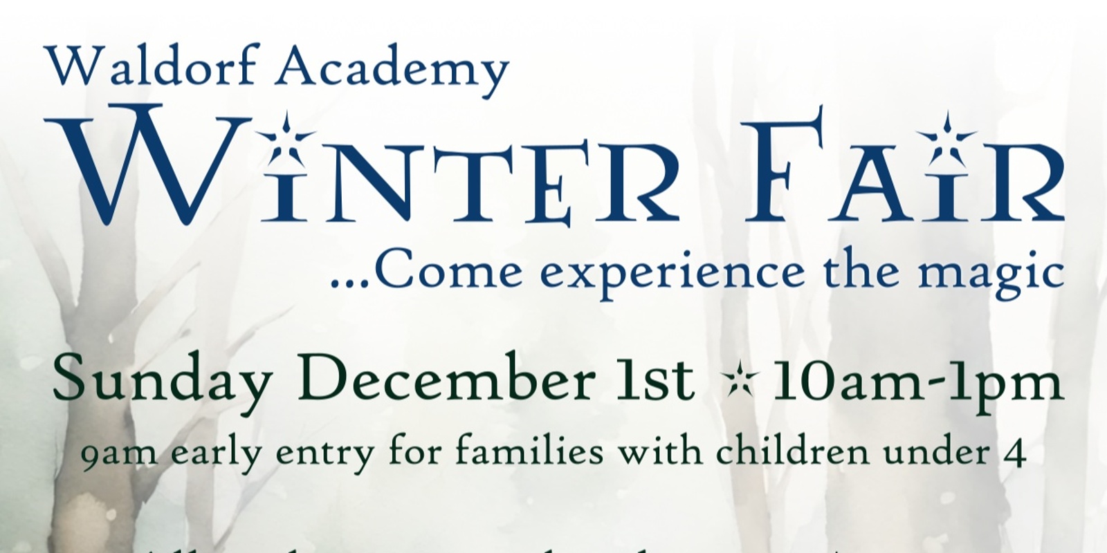 Banner image for Waldorf Academy Winter Fair 2024