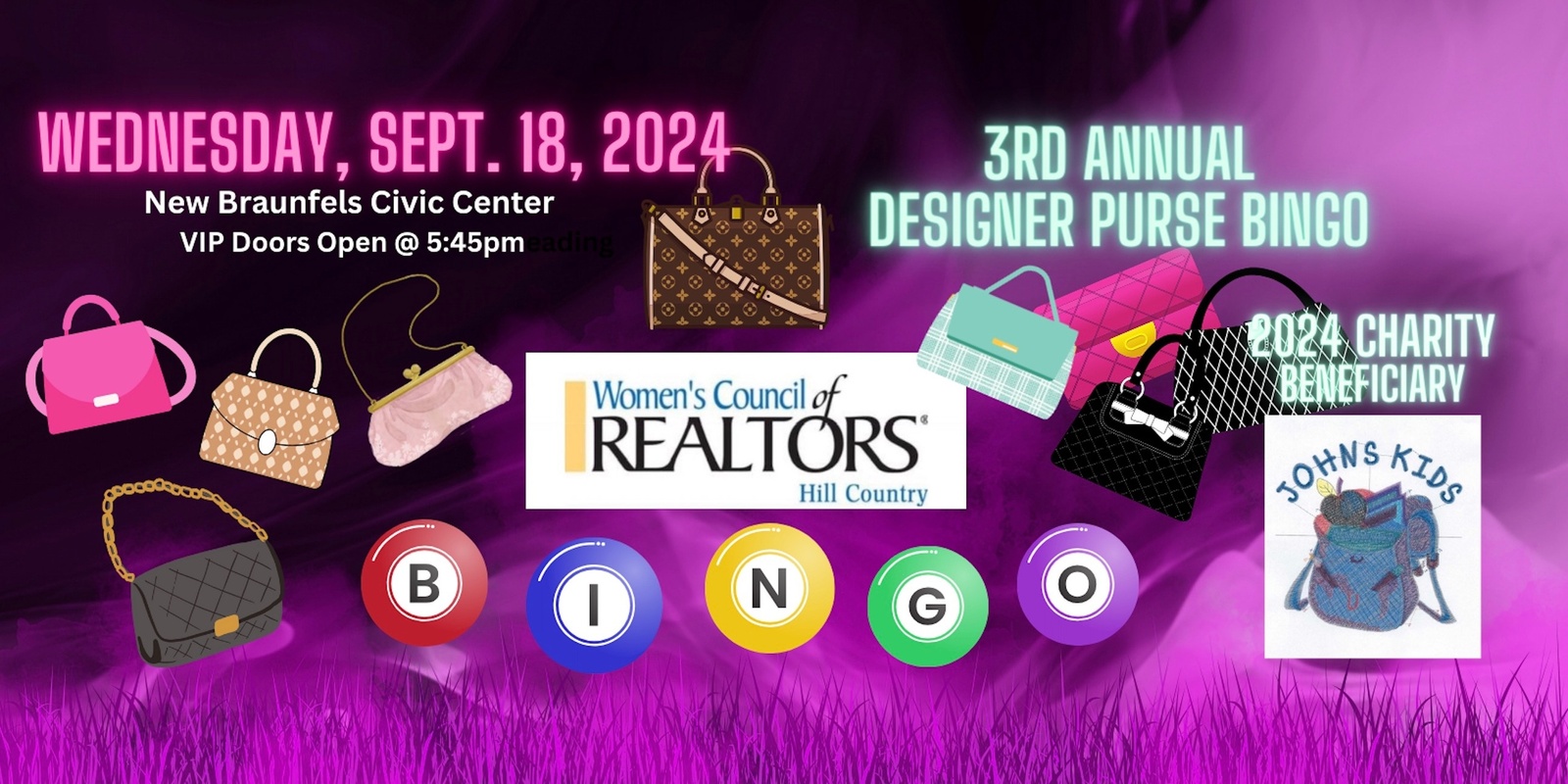 Banner image for 3rd Annual Women's Council of REALTORS® Presents Designer Purse Bingo