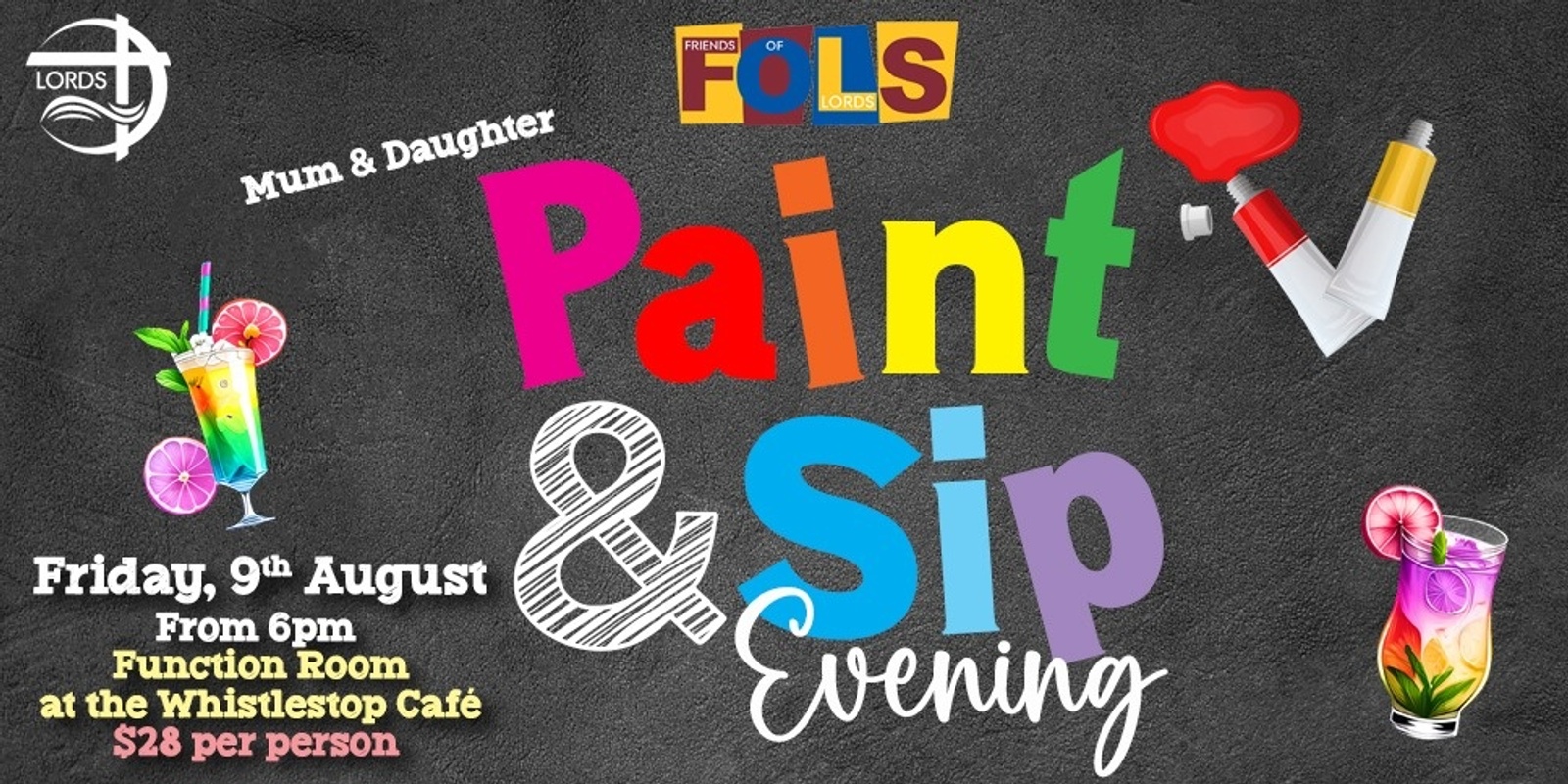Banner image for Friends of LORDS Paint and Sip Evening