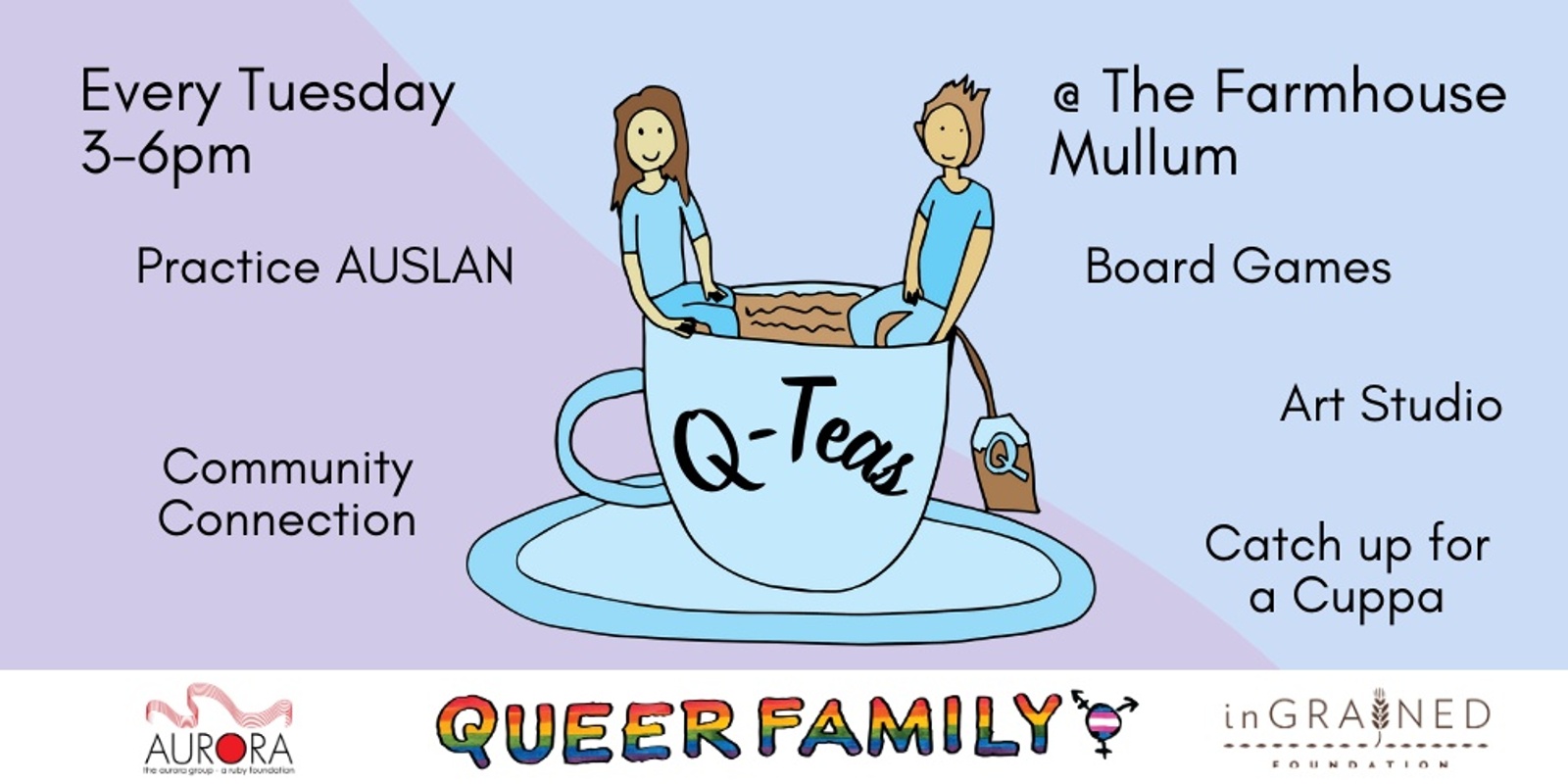 Banner image for Q-Teas, Art Studio and AUSLAN (Choose Your Own Adventure)