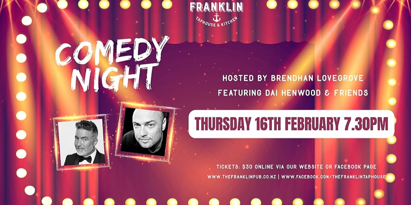 Banner image for Comedy night: Dai Henwood & friends