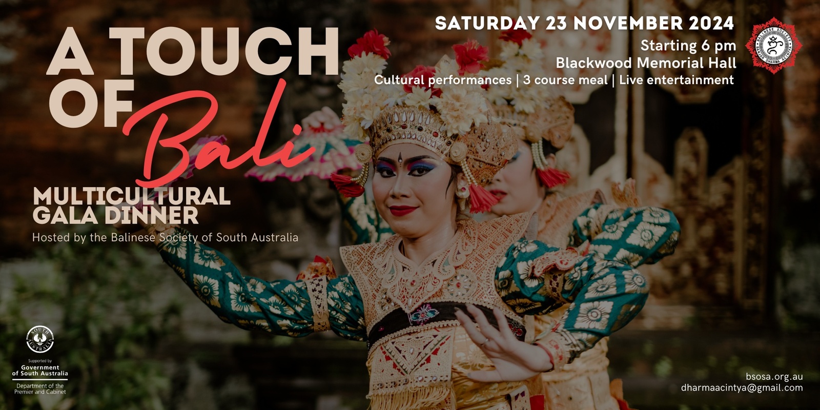 Banner image for A Touch of Bali: Multicultural Gala Dinner