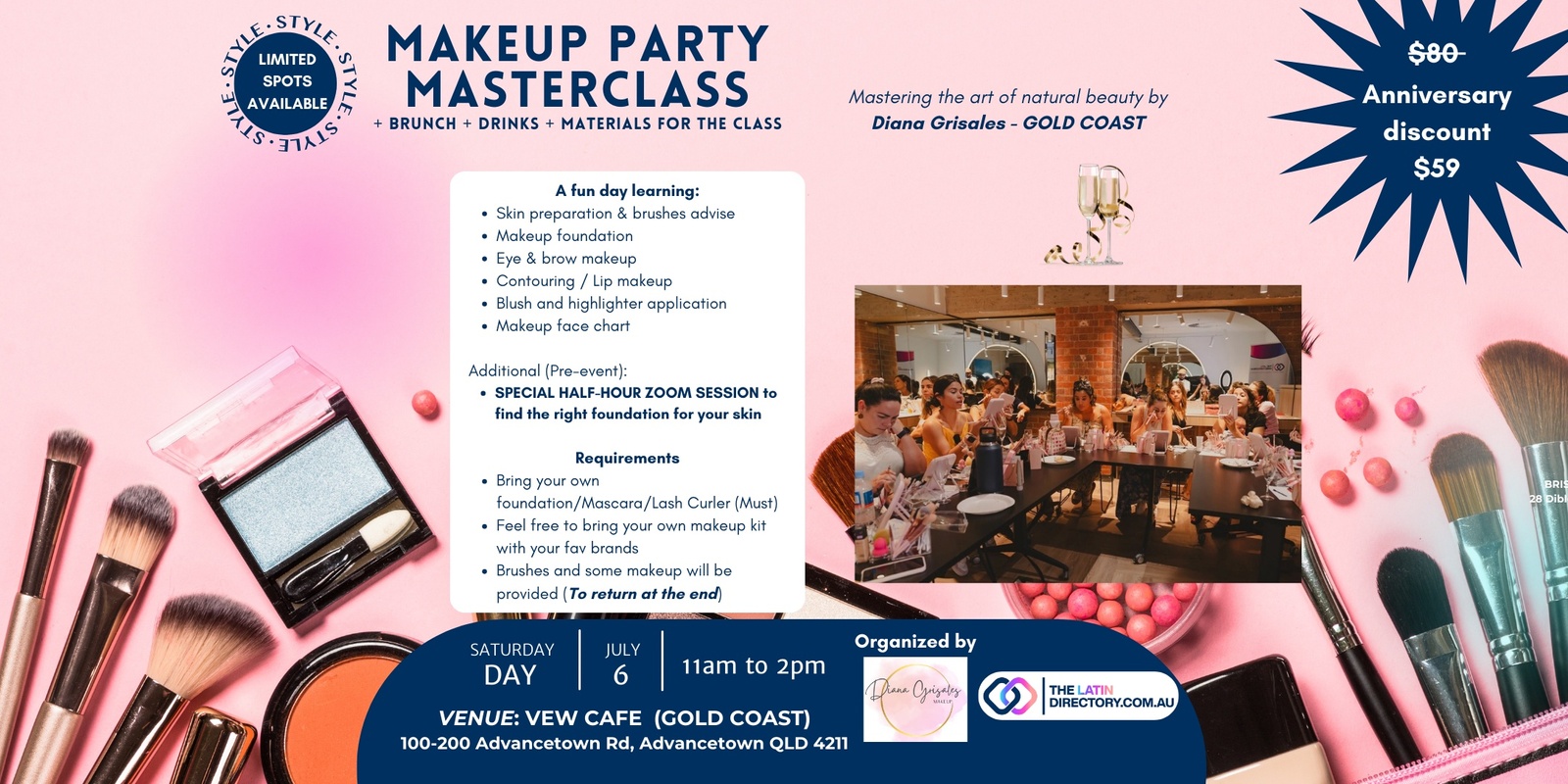 Banner image for MAKEUP PARTY MASTERCLASS GOLD COAST