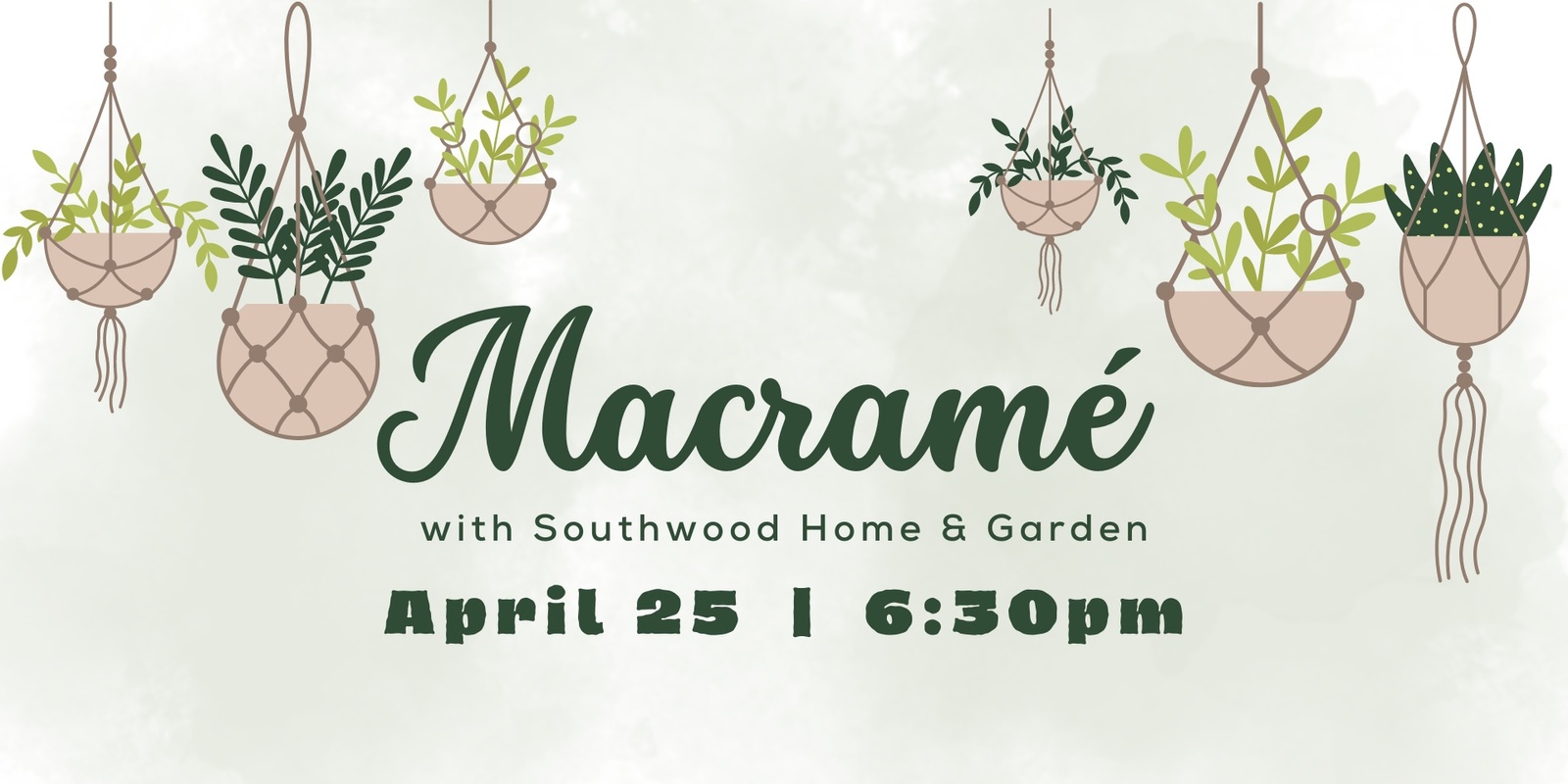 Banner image for Macramé with Southwood Home & Garden