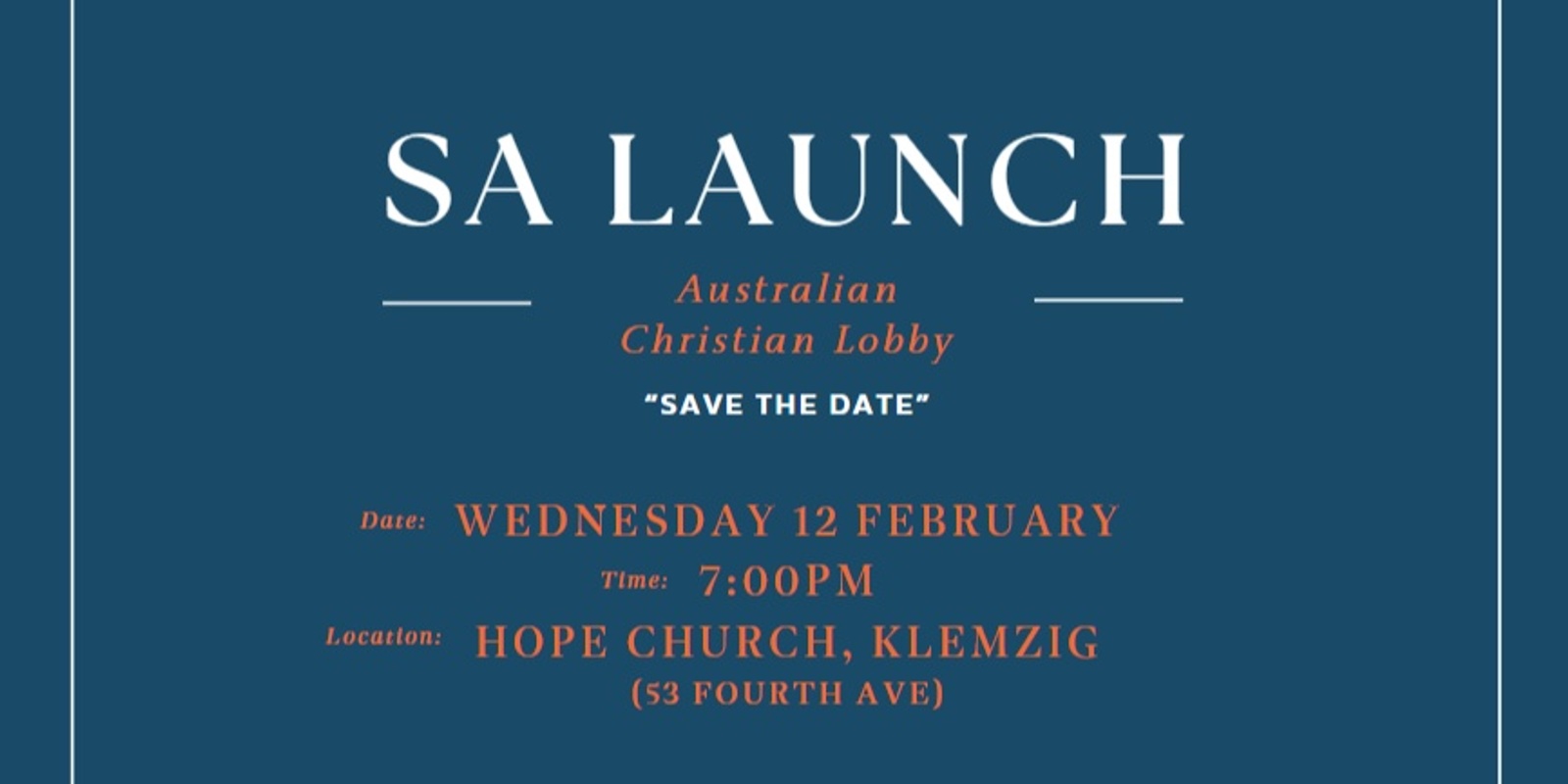 Banner image for ACL State Launch 2025 South Australia